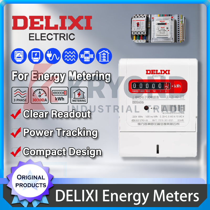 Diy Electronics Shop - 델릭시(DELIXI) 단상 또는 삼상 전자식 전력량계(kWh),
