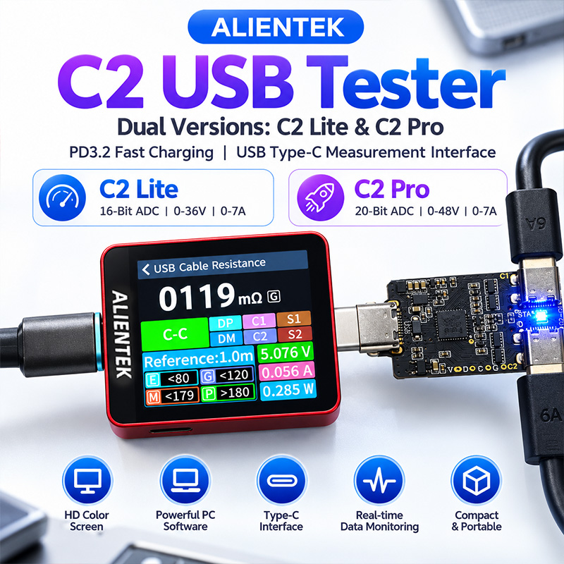 Logic Analyzer Usb - 알리엔텍 C2 컬러 화면 테스터, 240W