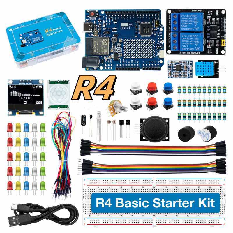 Diy Electronics Project Kit - UNO R4 WiFi 호환 개발용 스타터