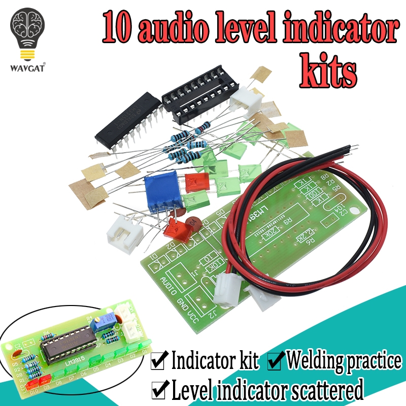 Diy Audio Electronics Kit - LM3915 DC 9V-12V 10개의 LED를 사용하는