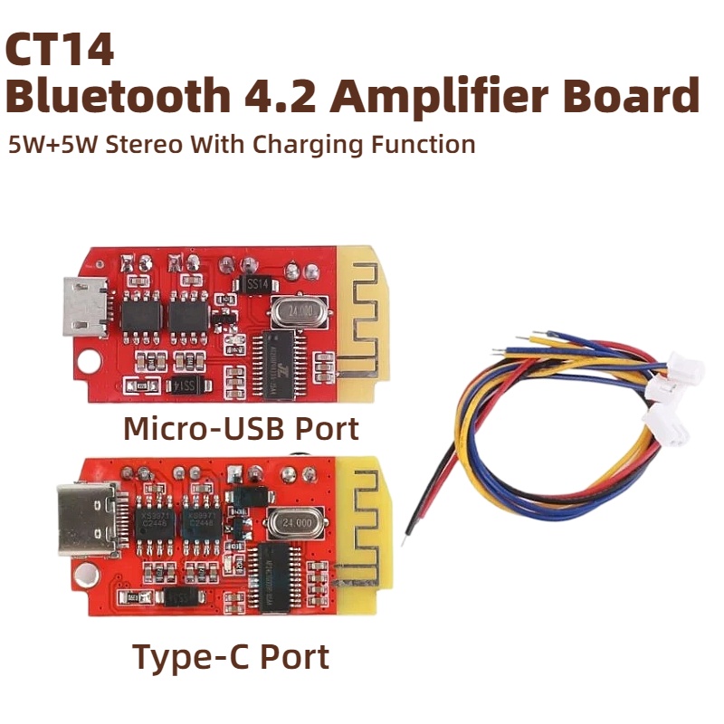 CT14 미니 블루투스 4.2 스테레오 전력 증폭기 보 - Diy Audio Electronics Kit 리뷰 및 가격