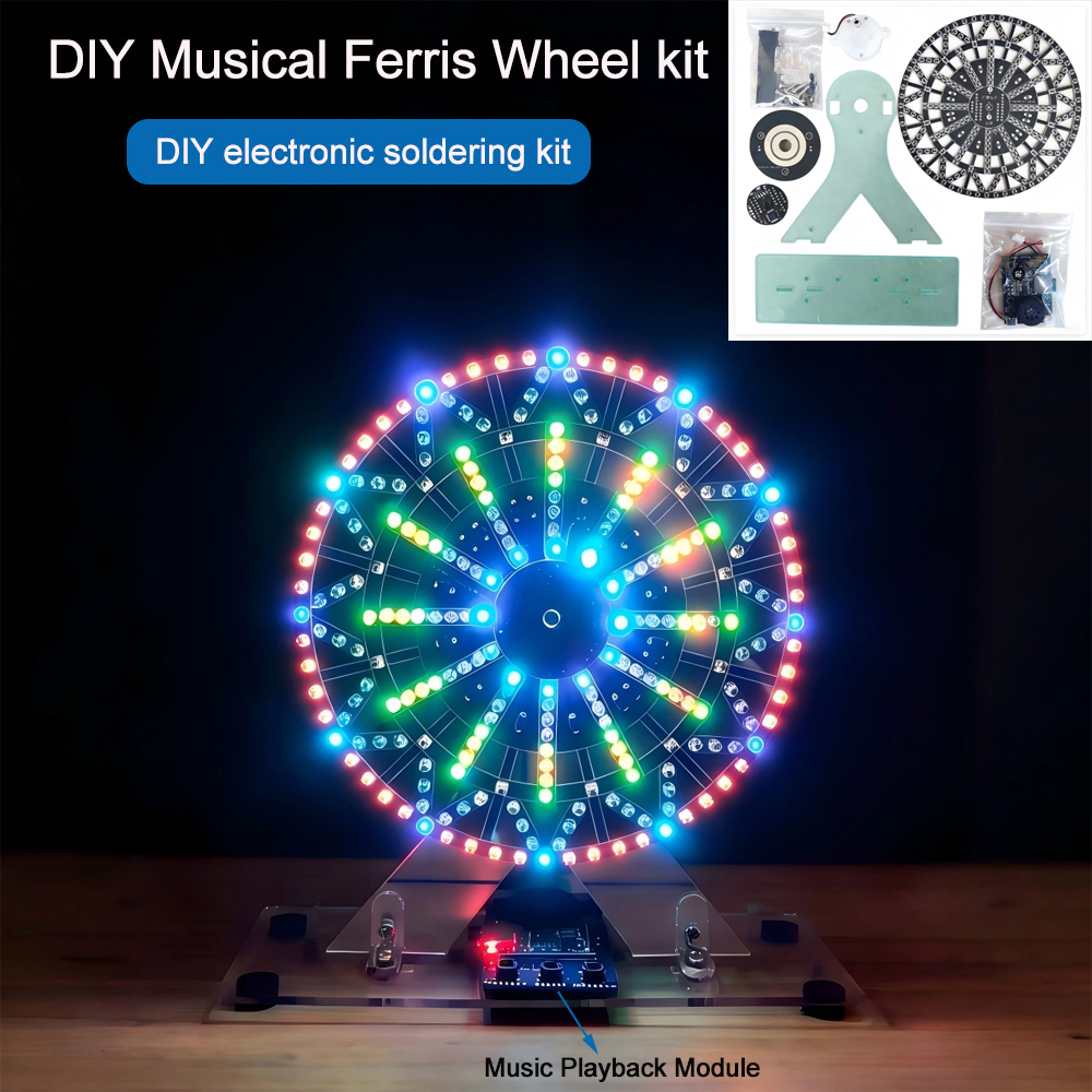DIY 전자 키트 LED 조명 뮤지컬 관람차 DIY 납 - Diy Electronics Project Kit 리뷰 및 가격