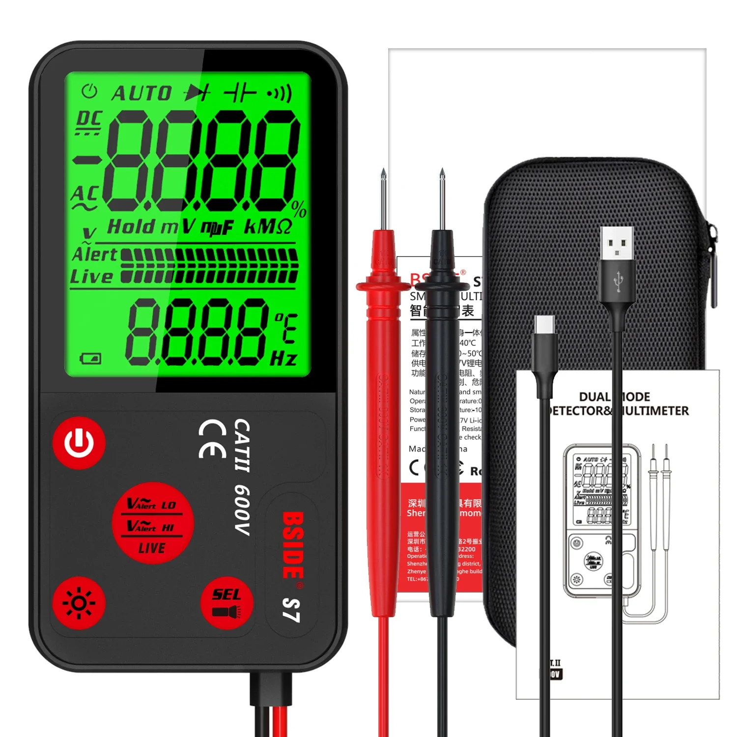 전기 기술자용 범용 테스터 전압계 전압 감지기 미터 B - Logic Analyzer Usb 리뷰 및 가격