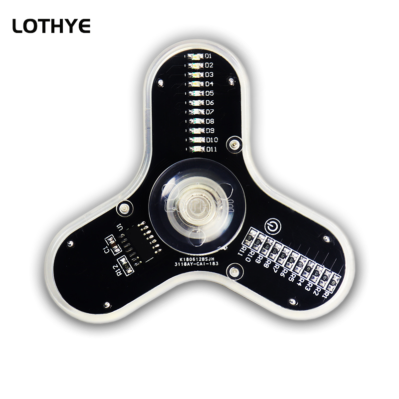 LED Fidget Spinner 제조 스피커 분위기  - Diy Electronics Project Kit 리뷰 및 가격