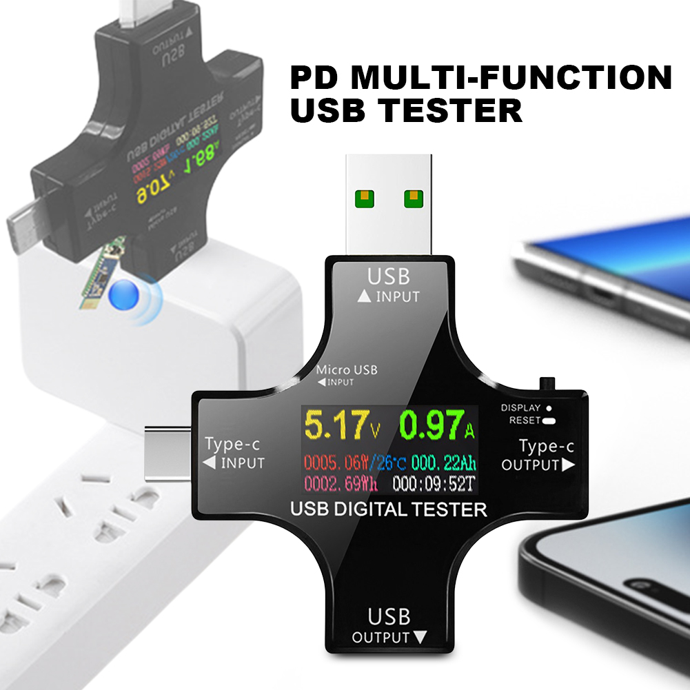 USB 테스터 Type-C PD 컬러 디지털 전압계 전 - Logic Analyzer Usb 리뷰 및 가격