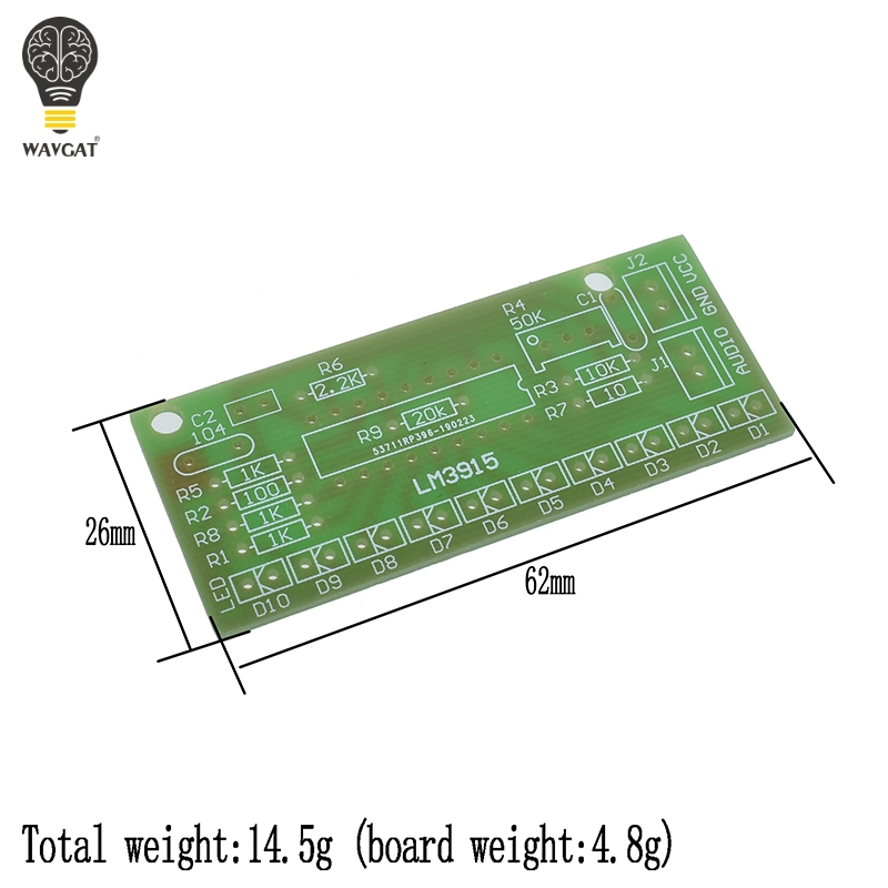 LM3915 DC 9V-12V 10개의 LED를 사용하 - Diy Audio Electronics Kit 리뷰 및 가격