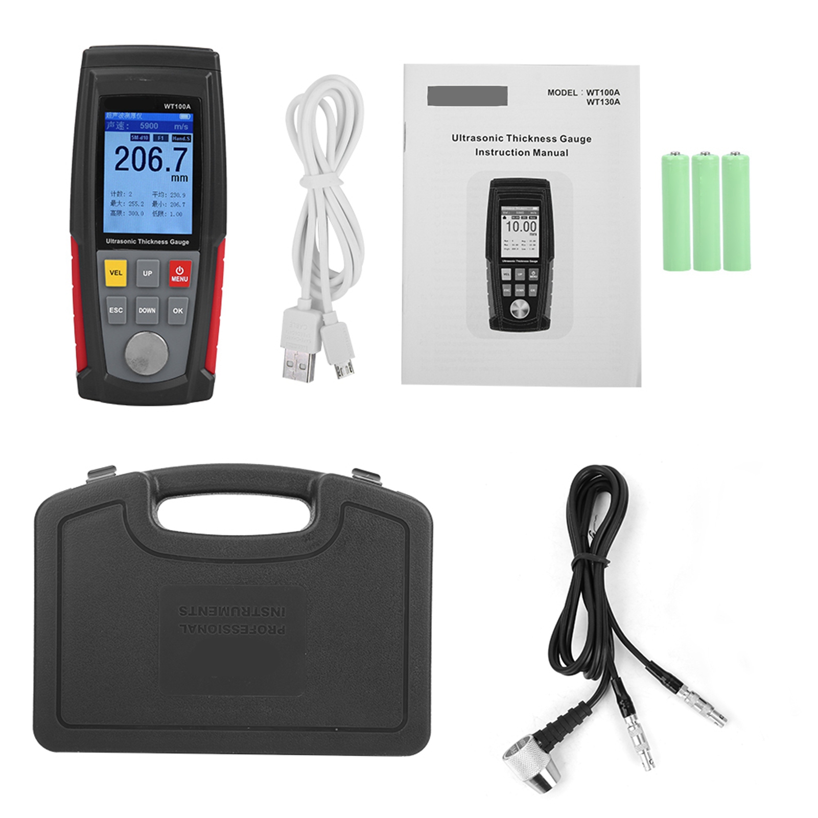 디지털 초음파 두께 측정기 WT100A 고정밀 디지털  - Logic Analyzer Usb 리뷰 및 가격