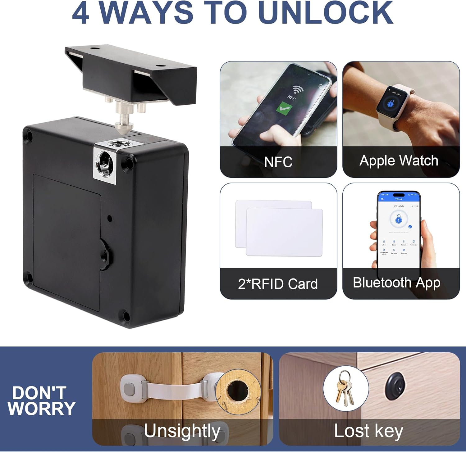 스마트 서랍 전자 RFID 도어락 숨김형 DIY 나무  - Diy Electronics Cabinet 리뷰 및 가격