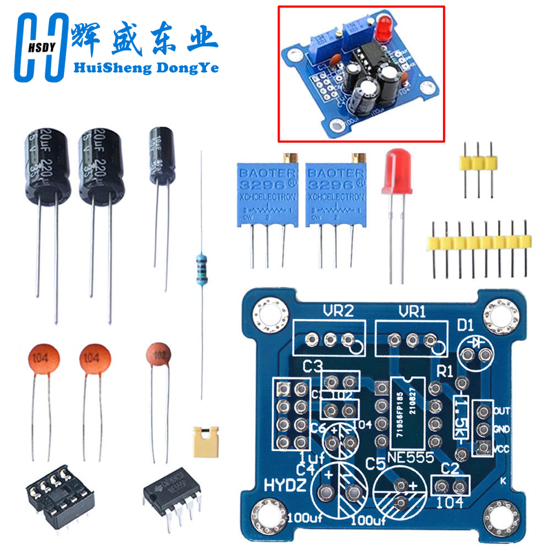 NE555 펄스 발생기 펄스 스타터 듀티 사이클 및 주 - Diy Audio Electronics Kit 리뷰 및 가격